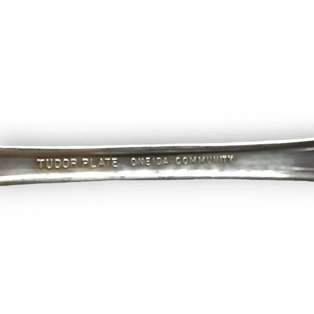 Oneida Tudor Community Plate Queen Bess II Teaspoon-Vintage-Silver Plate-MCM